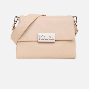 Karl Lagerfeld Women's Shoulder Bag Cheri Small Beige